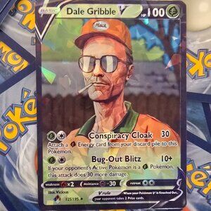 Dale Gribble Pokemon Card - King Of The Hill - V Basic Card
